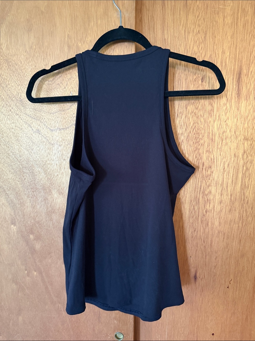 Athleta Signature Rib Black Racerback Tank-Size L - Picture 4 of 5